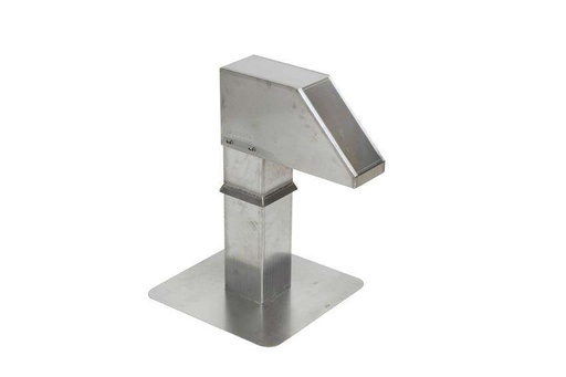 [ALX-7126-000] KUNSTSTOF DAKDOORVOER 125X125 MM