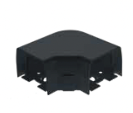 [0505.00582.031] Coude plat 90° for CCD.80 Noir (6pcs/boite)