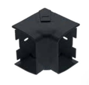 [0505.00583.031] Coude intérieur  90° for CCD.80 Noir (6pcs/boite)